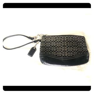Black Coach wristlet